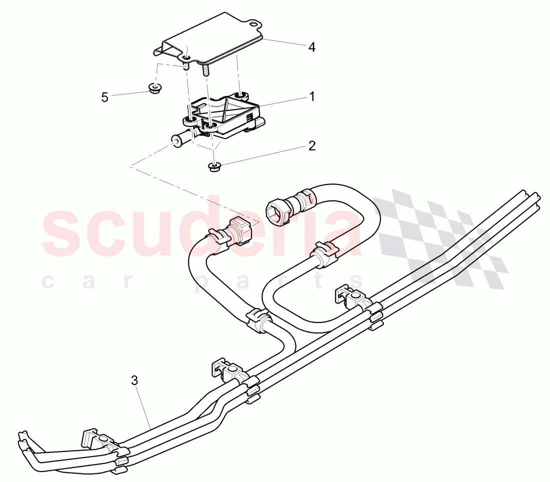 Sensor fuer Kraftstoffmischung, mit Halter, F 3W-D-082 509>>, F ZA-D-082 509>>, D >> - MJ 2013 of Bentley Bentley Continental GTC (2011+)