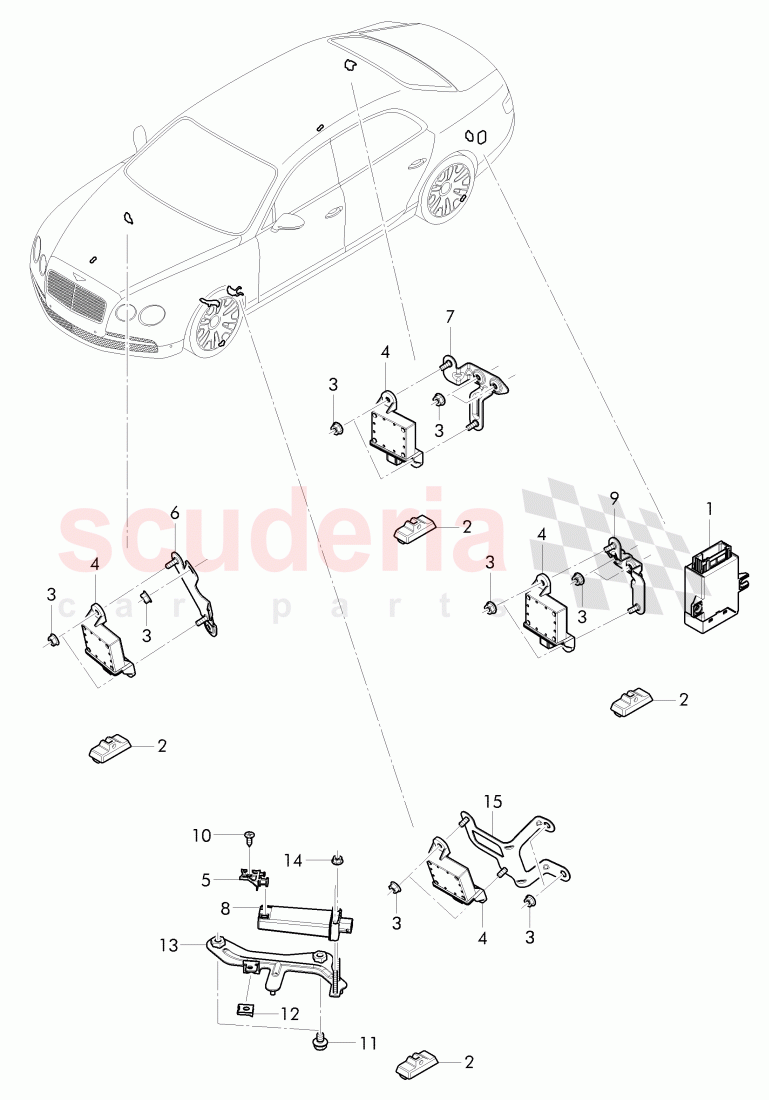 Tire pressure control system of Bentley Bentley Continental Flying Spur (2013+)
