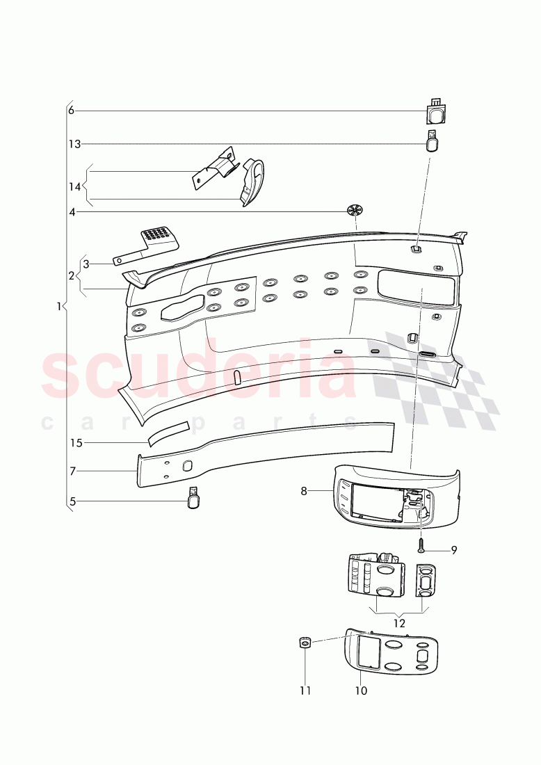 moulded headlining, overhead console of Bentley Bentley Continental Supersports (2017+)
