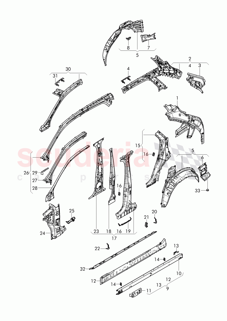 side panel, inner of Bentley Bentley Bentayga (2015-2020)