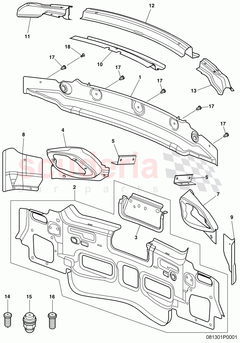 rear panel of Bentley Bentley Continental GT (2003-2010)