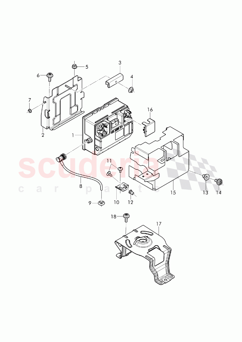 battery, battery mounting, D - MJ 2018>> of Bentley Bentley Bentayga (2015-2020)