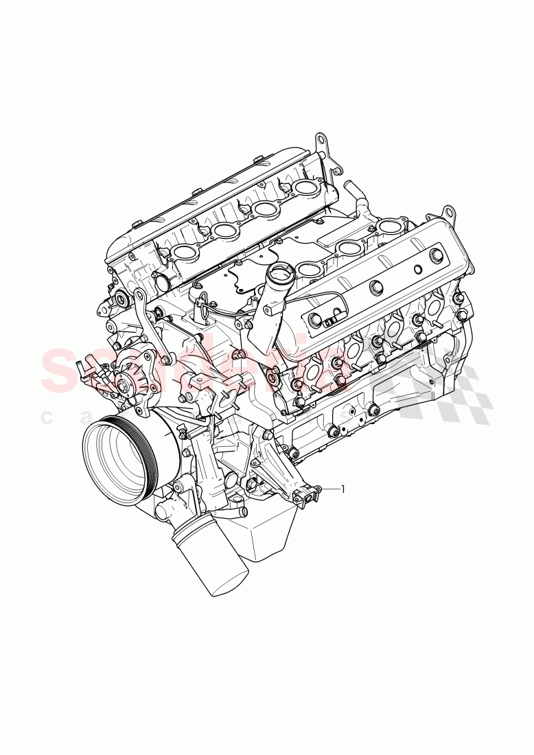 long block, Parts set for engine and gear lowering, D - MJ 2017>> of Bentley Bentley Mulsanne (2010+)