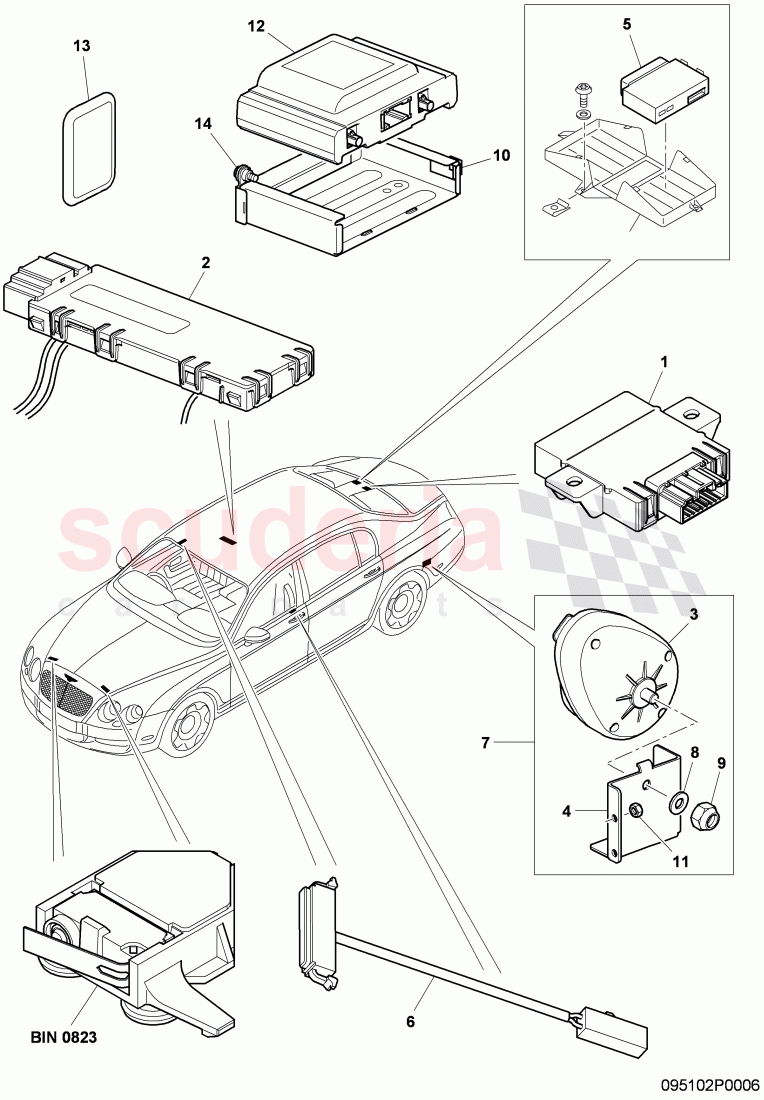 anti-theft system________ (ats), F 3W-9-059 787>> 3W-B-070 435, F ZA-A-062 464>> ZA-B-070 435 of Bentley Bentley Continental Flying Spur (2006-2012)