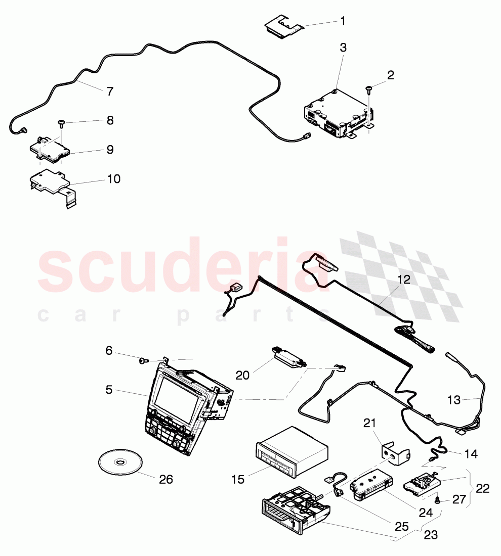 Central Display, Navigation and TV, D - MJ 2012>> of Bentley Bentley Continental Supersports (2009-2011)