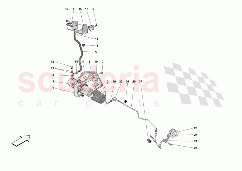 LIFTING THE VEHICLE of Ferrari Ferrari 12Cilindri