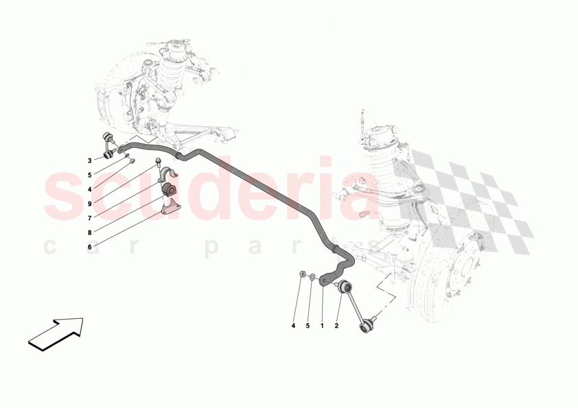 FRONT TORSION BAR of Ferrari Ferrari 12Cilindri