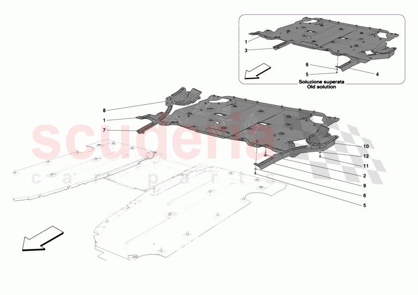 REAR SHIELDS of Ferrari Ferrari 12Cilindri Spider
