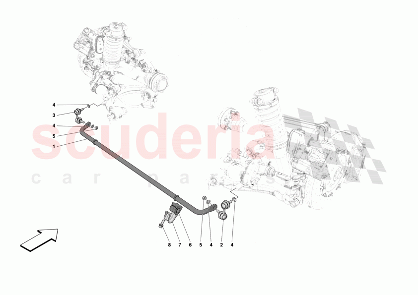 REAR TORSION BAR of Ferrari Ferrari 12Cilindri Spider