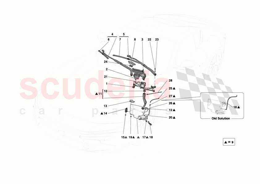 WIPERS AND HEADLAMP WASHERS of Ferrari Ferrari 12Cilindri