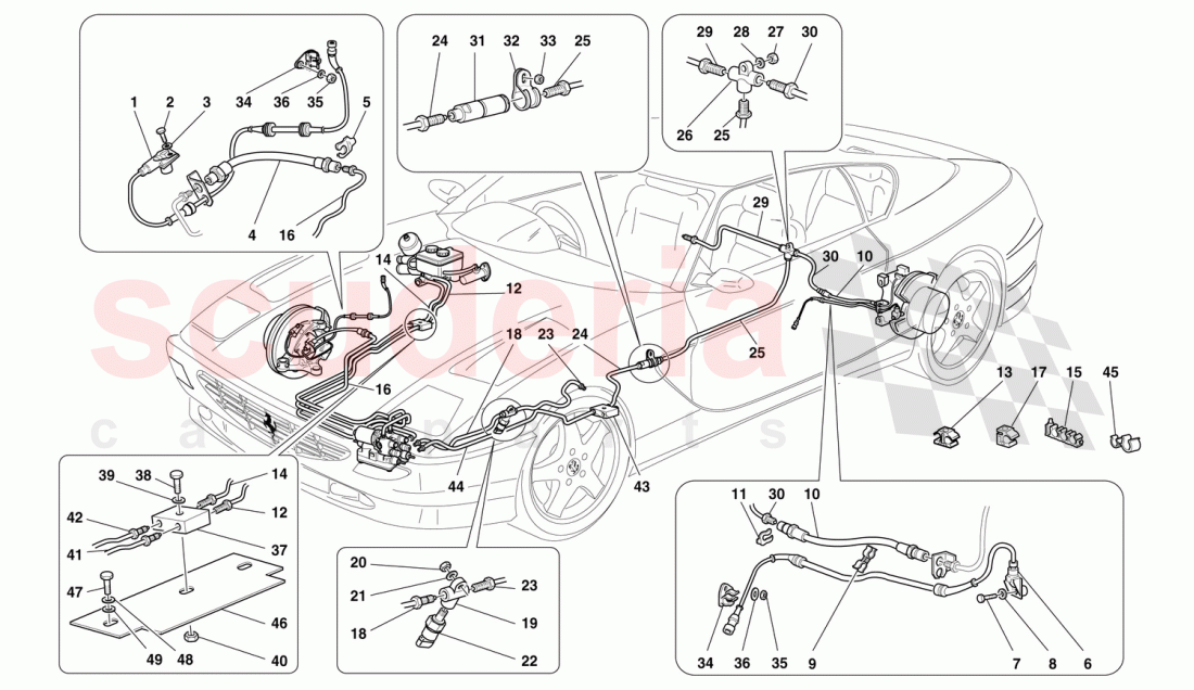 BRAKE SYSTEM -Valid for GD- of Ferrari Ferrari 456 GT/GTA