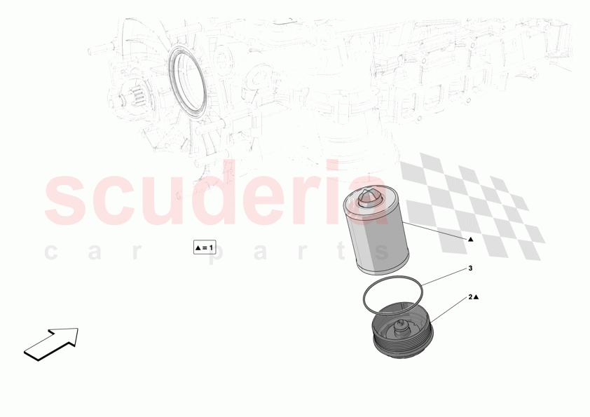 LUBRICATION FILTERS of Ferrari Ferrari 12Cilindri