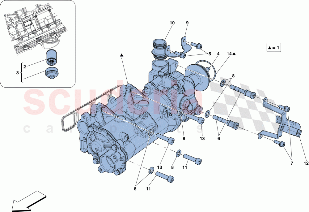 COOLING - OIL PUMP of Ferrari Ferrari 812 Superfast/GTS