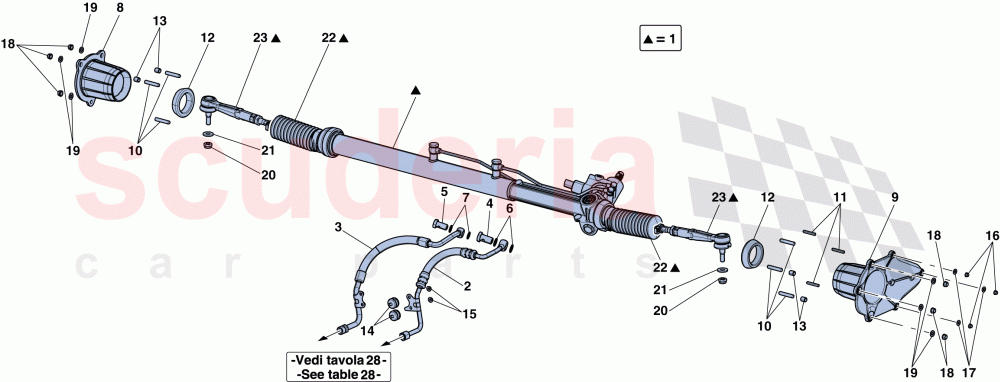 HYDRAULIC POWER STEERING BOX of Ferrari Ferrari LaFerrari Aperta