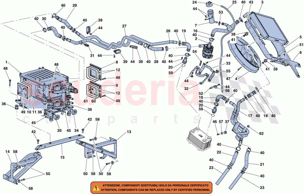 INVERTER AND COOLING of Ferrari Ferrari LaFerrari Aperta