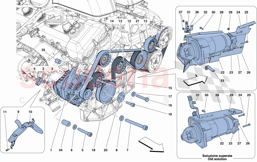 ALTERNATOR - STARTER MOTOR of Ferrari Ferrari FF