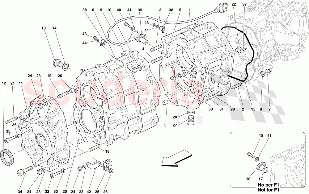 GEARBOX HOUSING of Ferrari Ferrari 599 GTB Fiorano