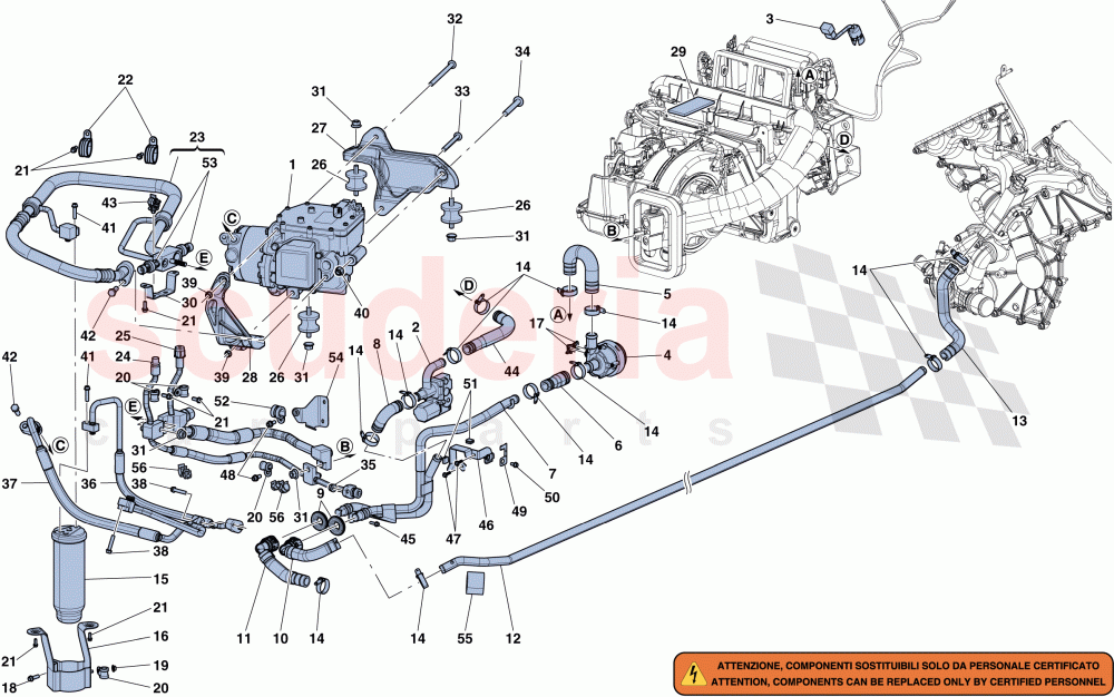 AC SYSTEM of Ferrari Ferrari LaFerrari Aperta