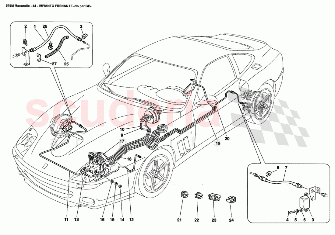 BRAKE SYSTEM -Not for GD- of Ferrari Ferrari 575M Maranello