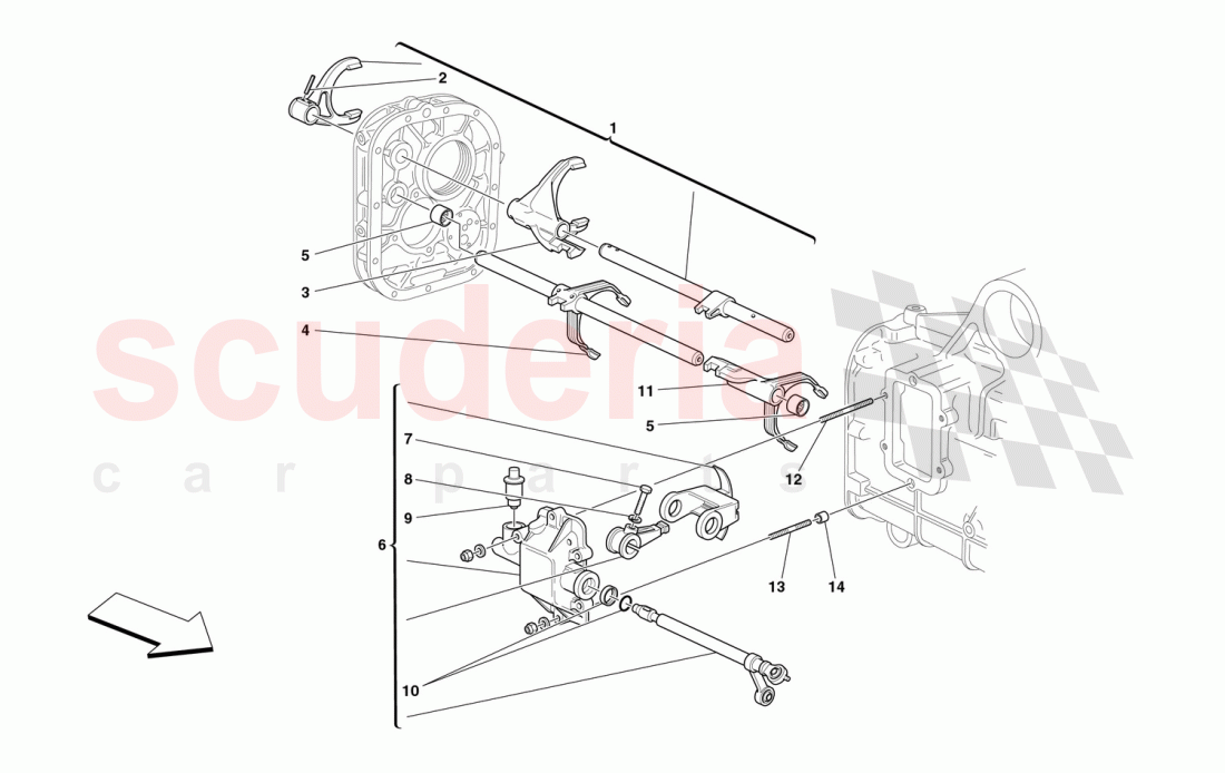 INSIDE GEARBOX CONTROLS of Ferrari Ferrari 360 Spider