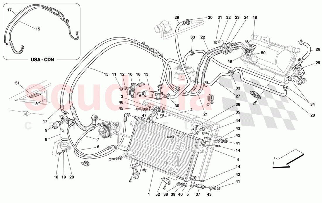 AIR CONDITIONING SYSTEM of Ferrari Ferrari 550 Barchetta
