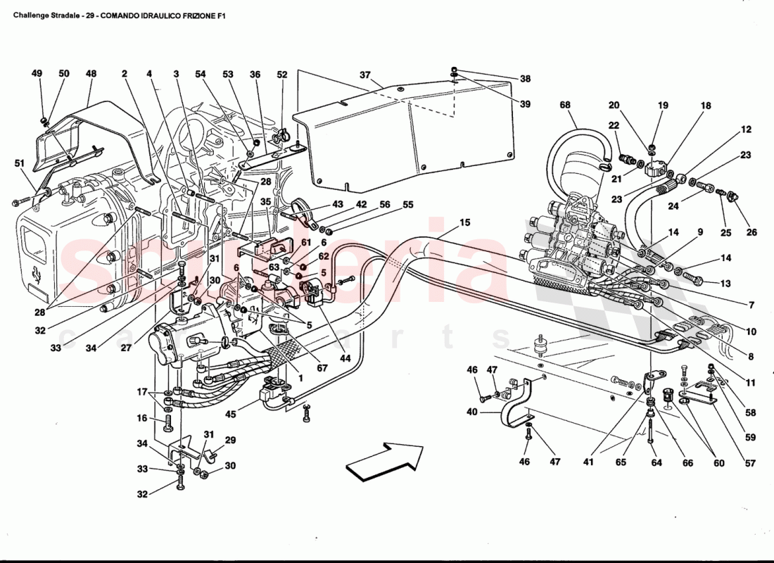 F1 CLUTCH HYDRAULIC CONTROL of Ferrari Ferrari 360 Challenge Stradale