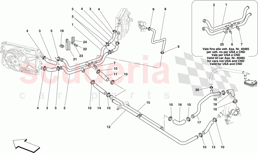 COOLING SYSTEM of Ferrari Ferrari 430 Coupe