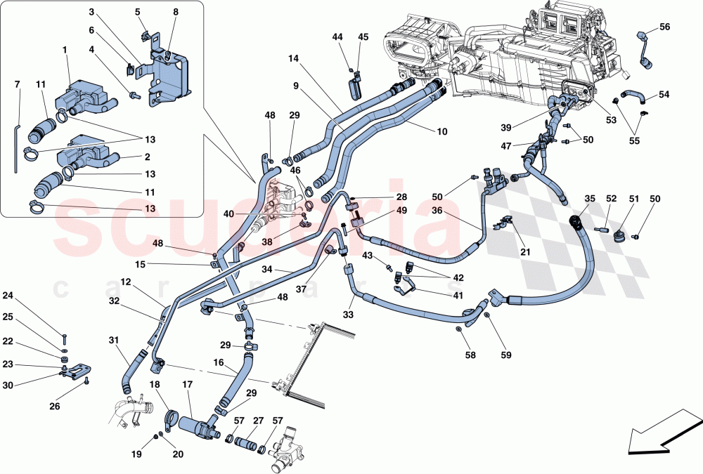 AC SYSTEM - WATER AND FREON of Ferrari Ferrari F12 TDF