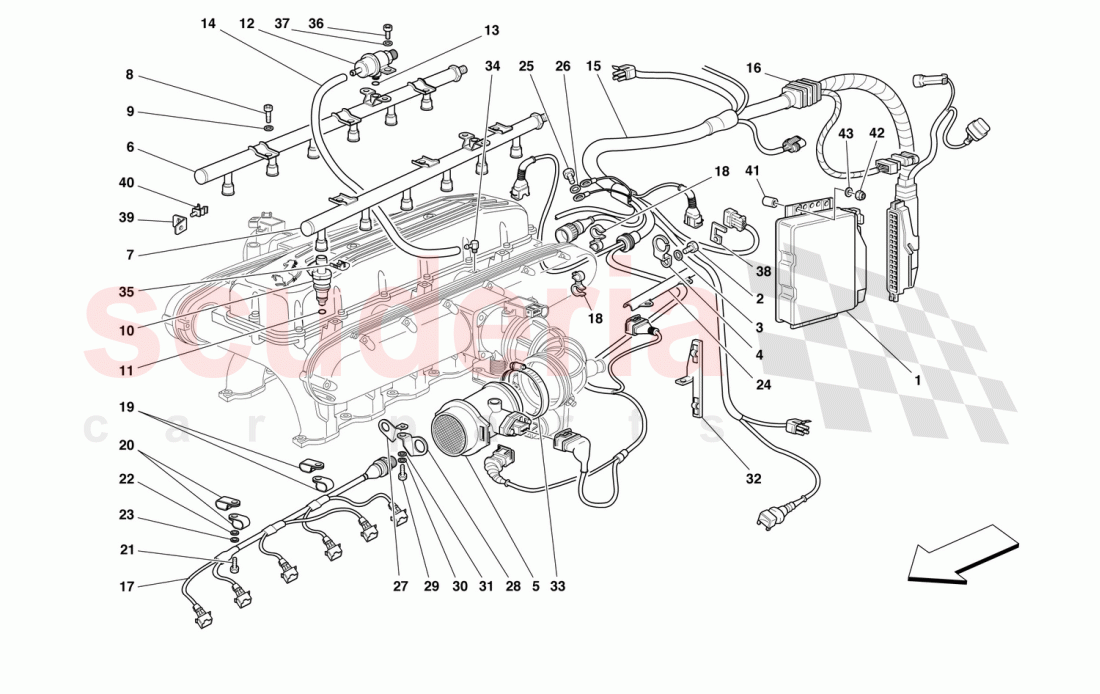 INJECTION DEVICE of Ferrari Ferrari 550 Maranello