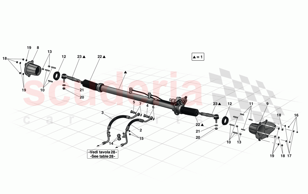 HYDRAULIC POWER STEERING BOX of Ferrari Ferrari LaFerrari