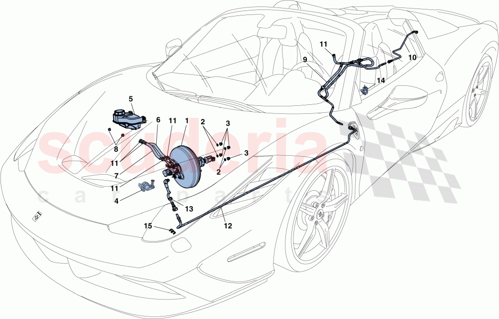 SERVOBRAKE SYSTEM of Ferrari Ferrari 458 Speciale Aperta