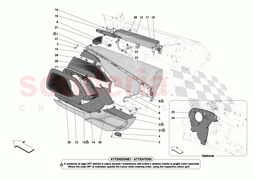 DOORS - TRIM of Ferrari Ferrari 12Cilindri Spider