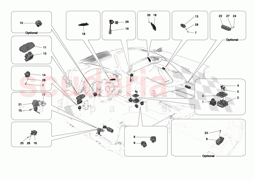 OTHER ELECTRICAL CONTROLS of Ferrari Ferrari 12Cilindri