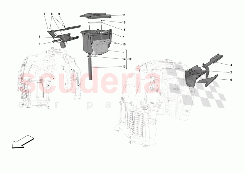 LATERAL AIR INTAKES of Ferrari Ferrari 12Cilindri