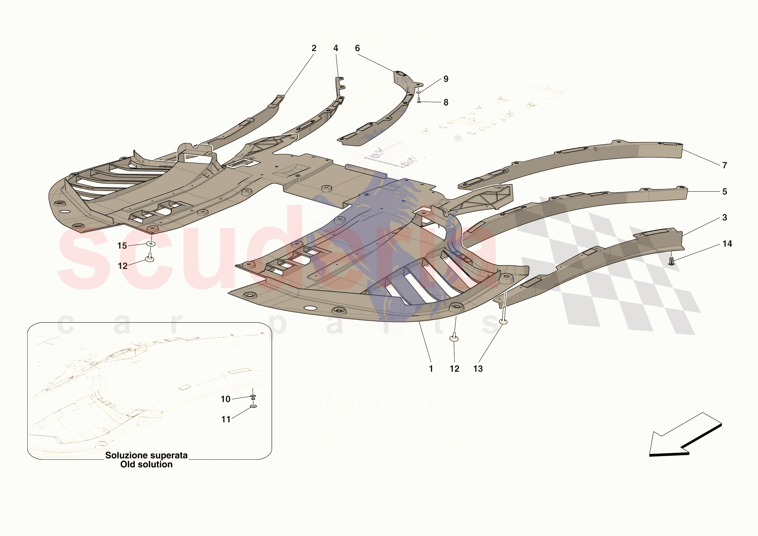 FRONT SHIELDS of Ferrari Ferrari 296 GTB Europe RH