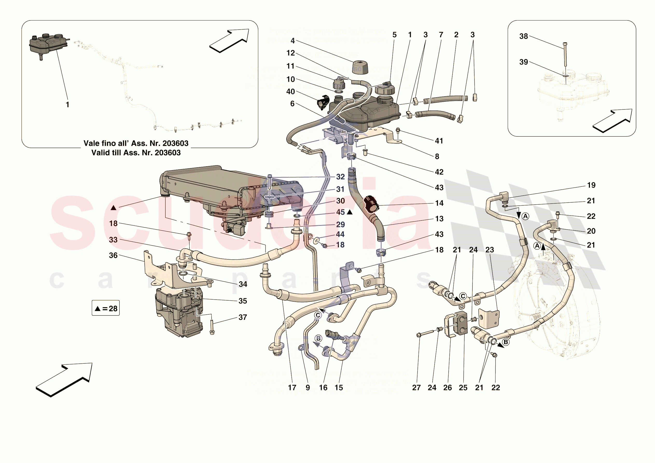 ELECTRIC MACHINE COOLING of Ferrari Ferrari 296 GTB Europe RH