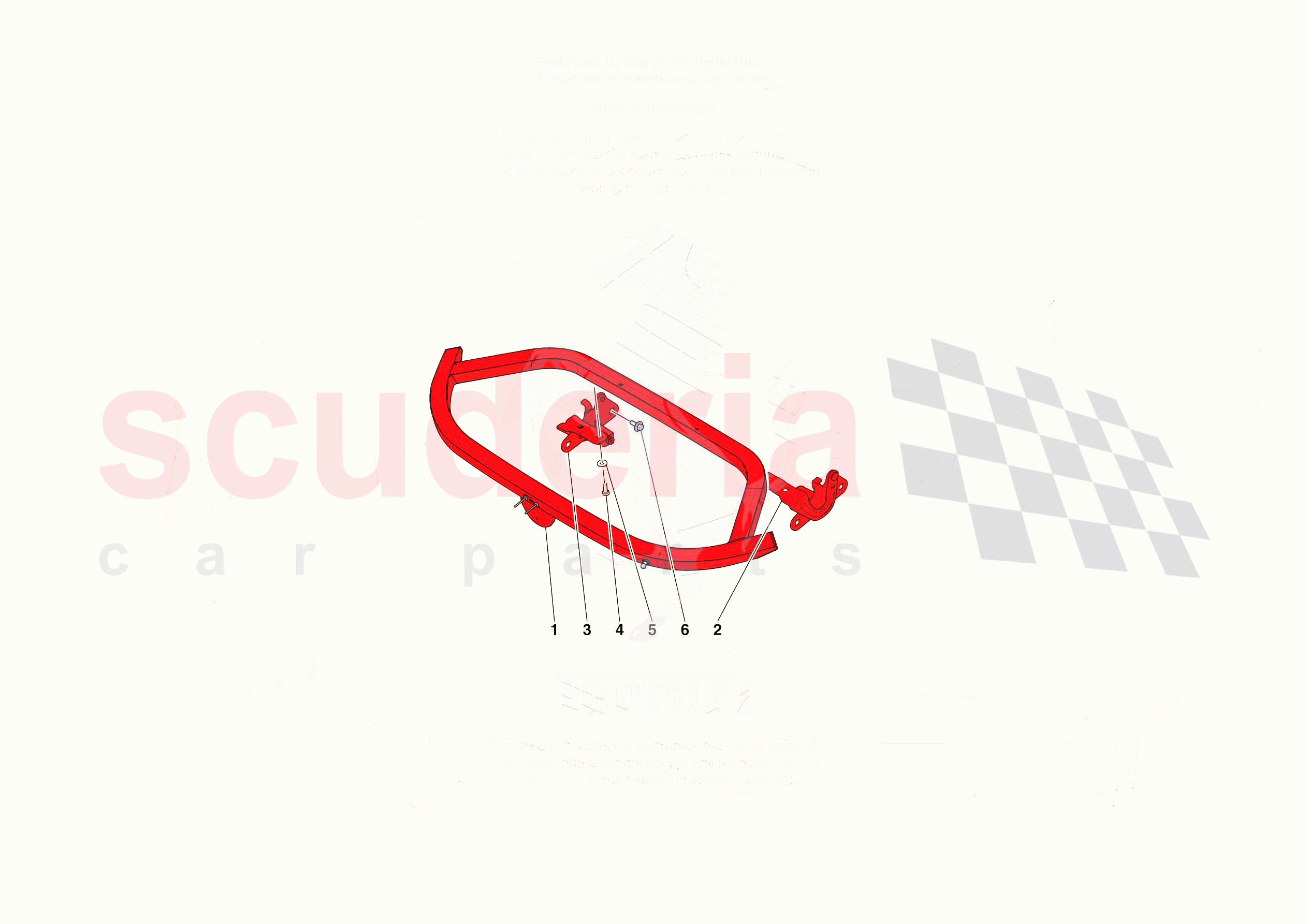 REAR LID SUBSTRUCTURE of Ferrari Ferrari 296 GTS Europe