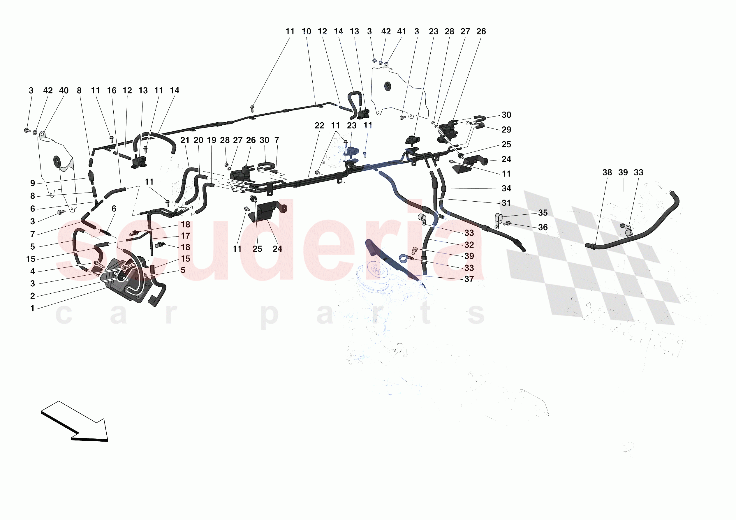 TURBOCHARGING SYSTEM ADJUSTMENTS of Ferrari Ferrari 488 Pista Europe RH