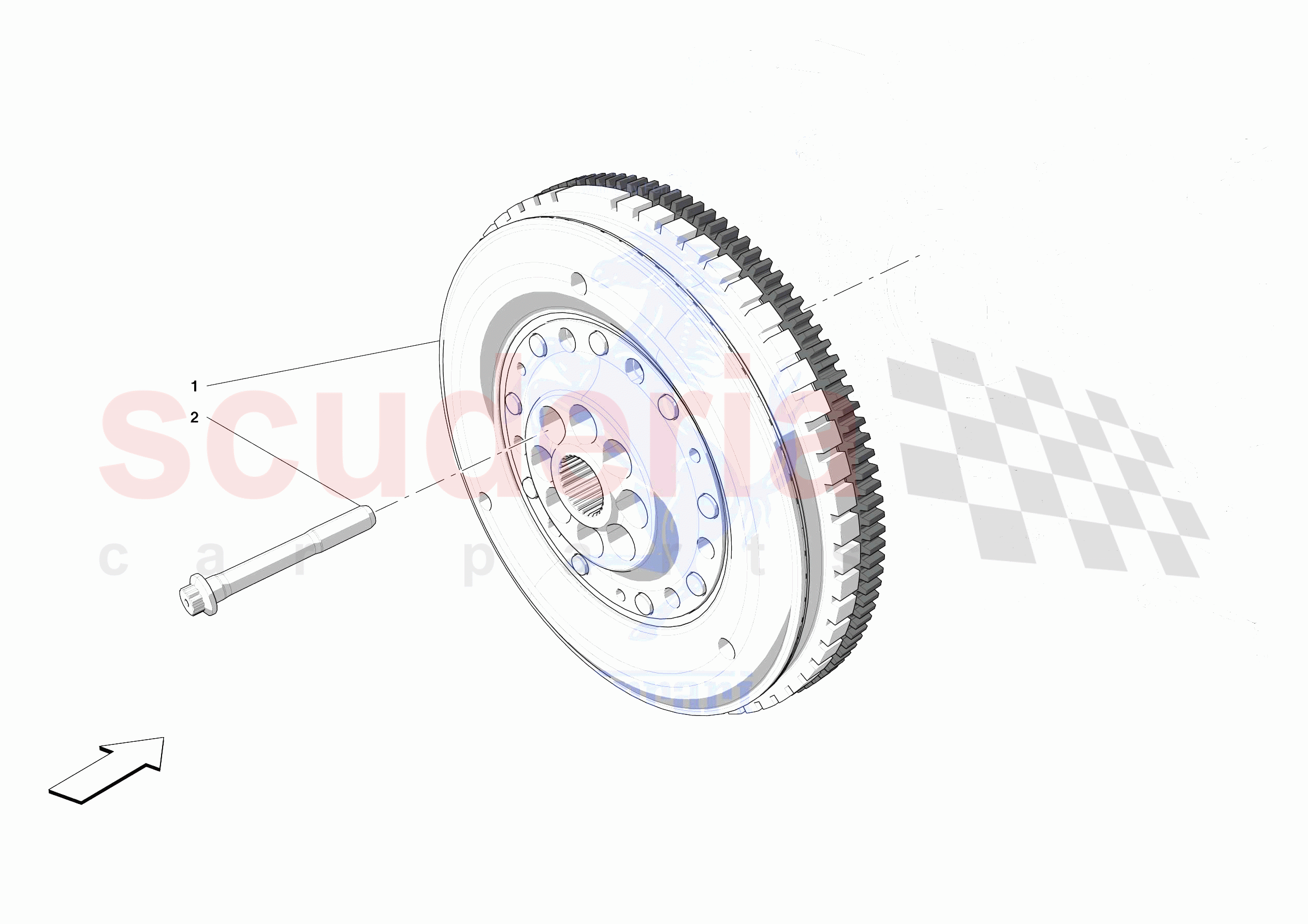 ENGINE FLYWHEEL of Ferrari Ferrari 488 Pista Spider Europe