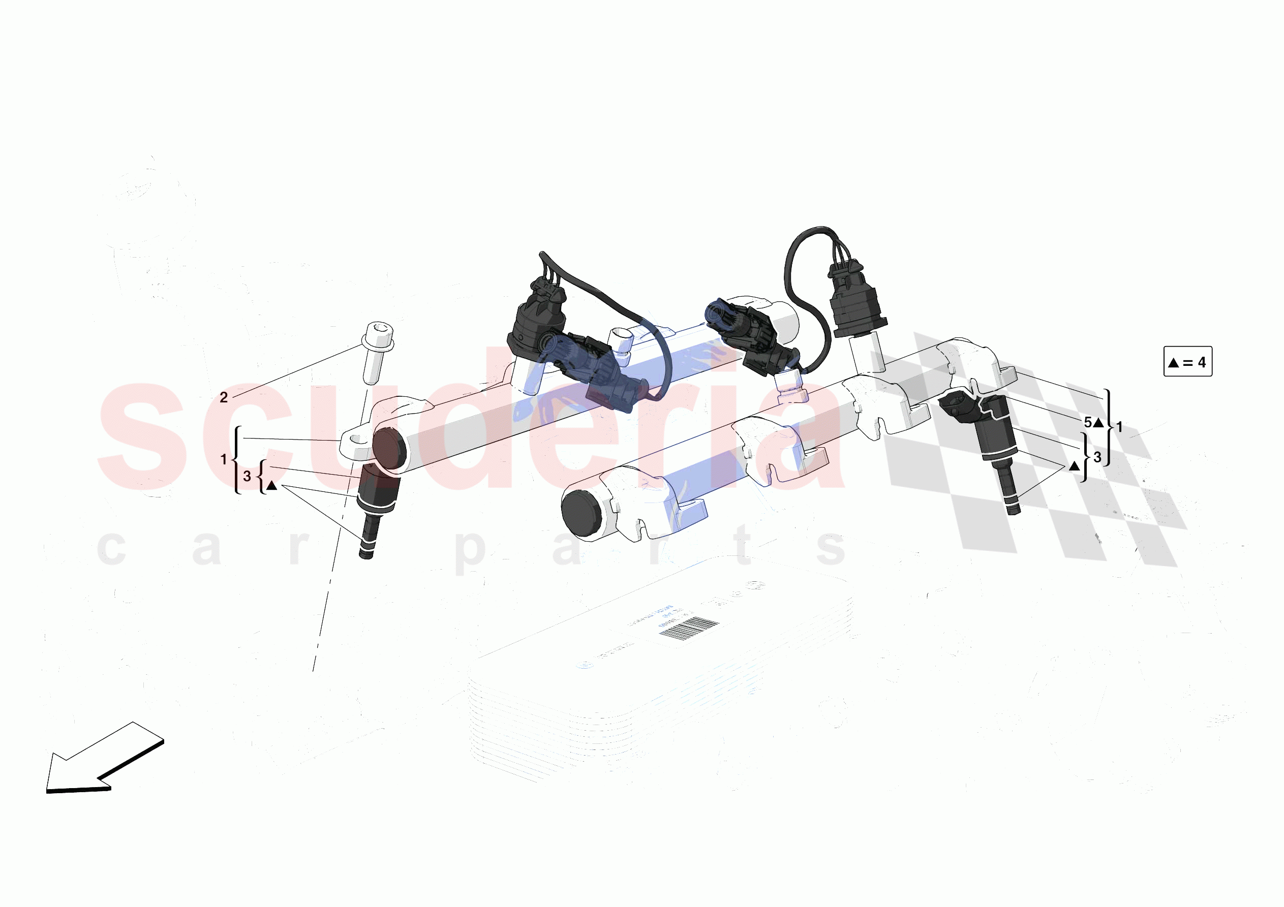 INJECTOR PIPES of Ferrari Ferrari 488 Pista Spider Europe