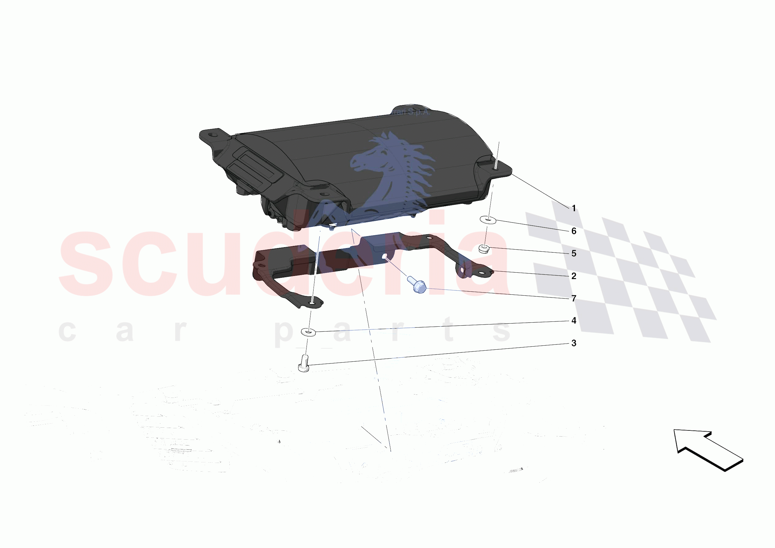 DASHBOARD - PASSENGER AIRBAG of Ferrari Ferrari 488 Pista Spider Europe