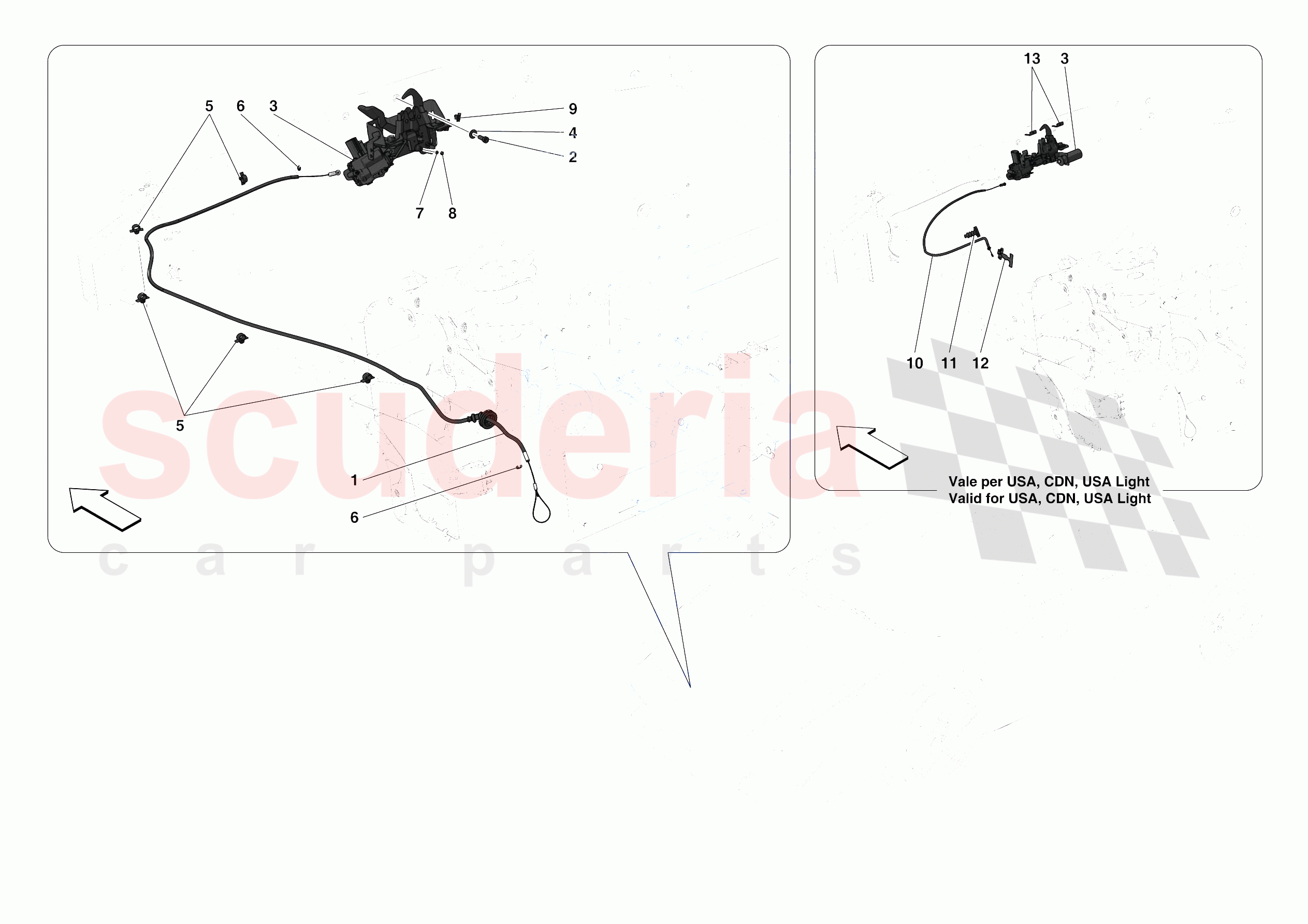FRONT LID LOCK of Ferrari Ferrari 488 Pista Spider USA