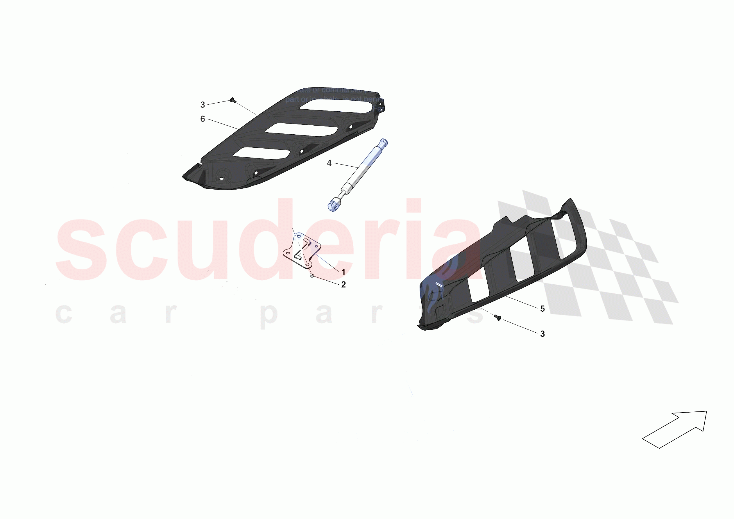 REAR LID TRIM of Ferrari Ferrari 488 Pista Spider USA