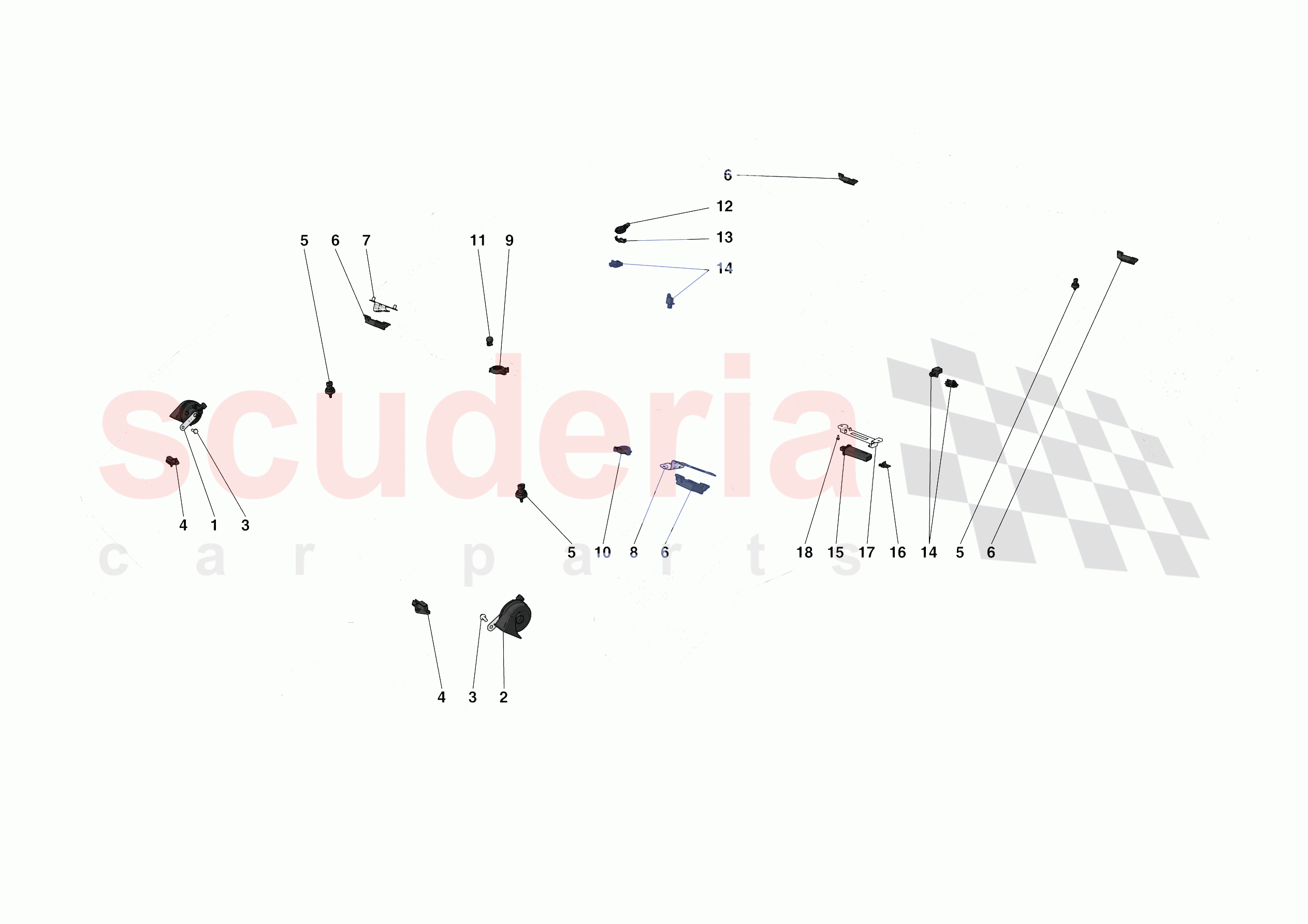 OTHER ELECTRICAL DEVICES of Ferrari Ferrari 488 Pista Spider USA