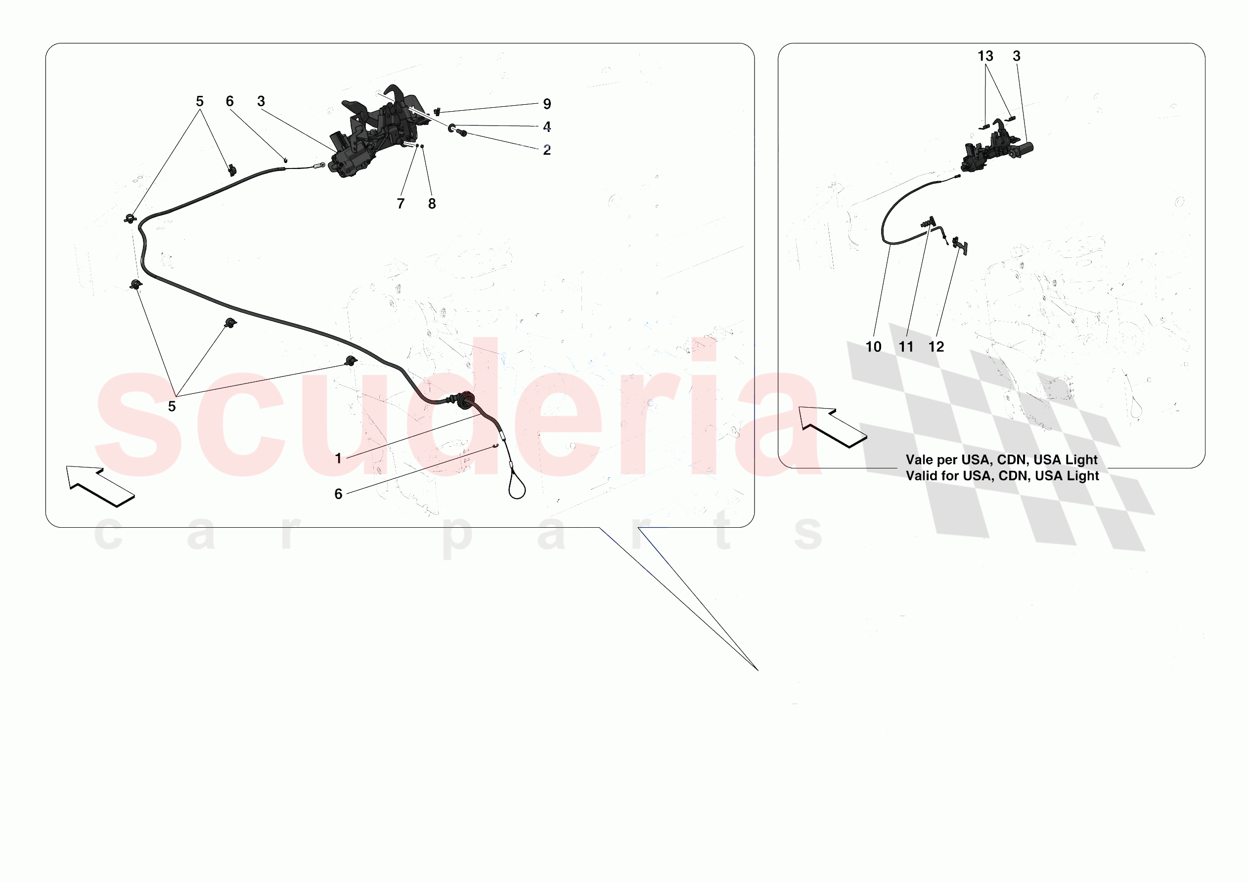 FRONT LID LOCK of Ferrari Ferrari 488 Pista USA