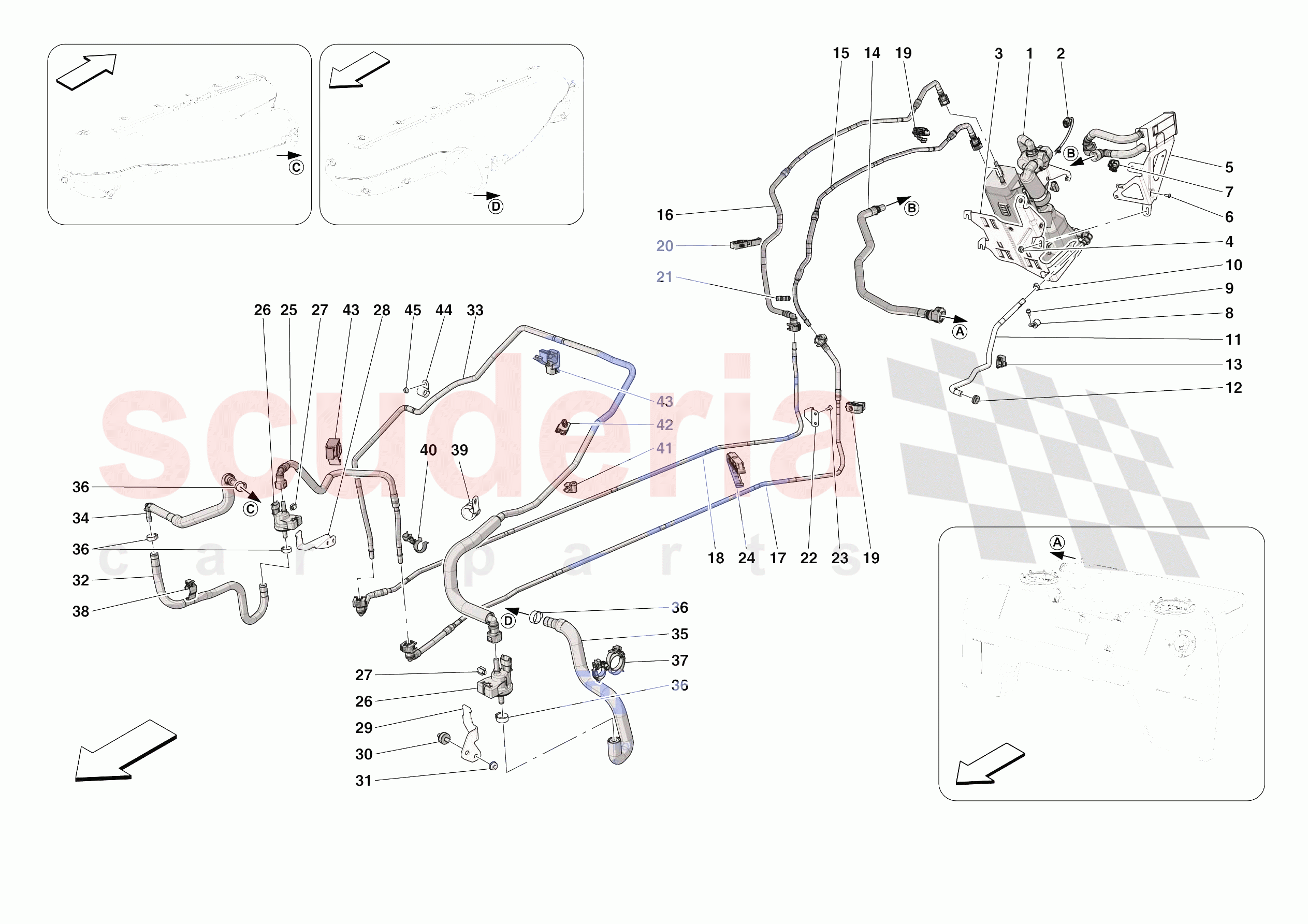 EVAPORATIVE EMISSIONS CONTROL SYSTEM of Ferrari Ferrari 812 Competizione A Europe