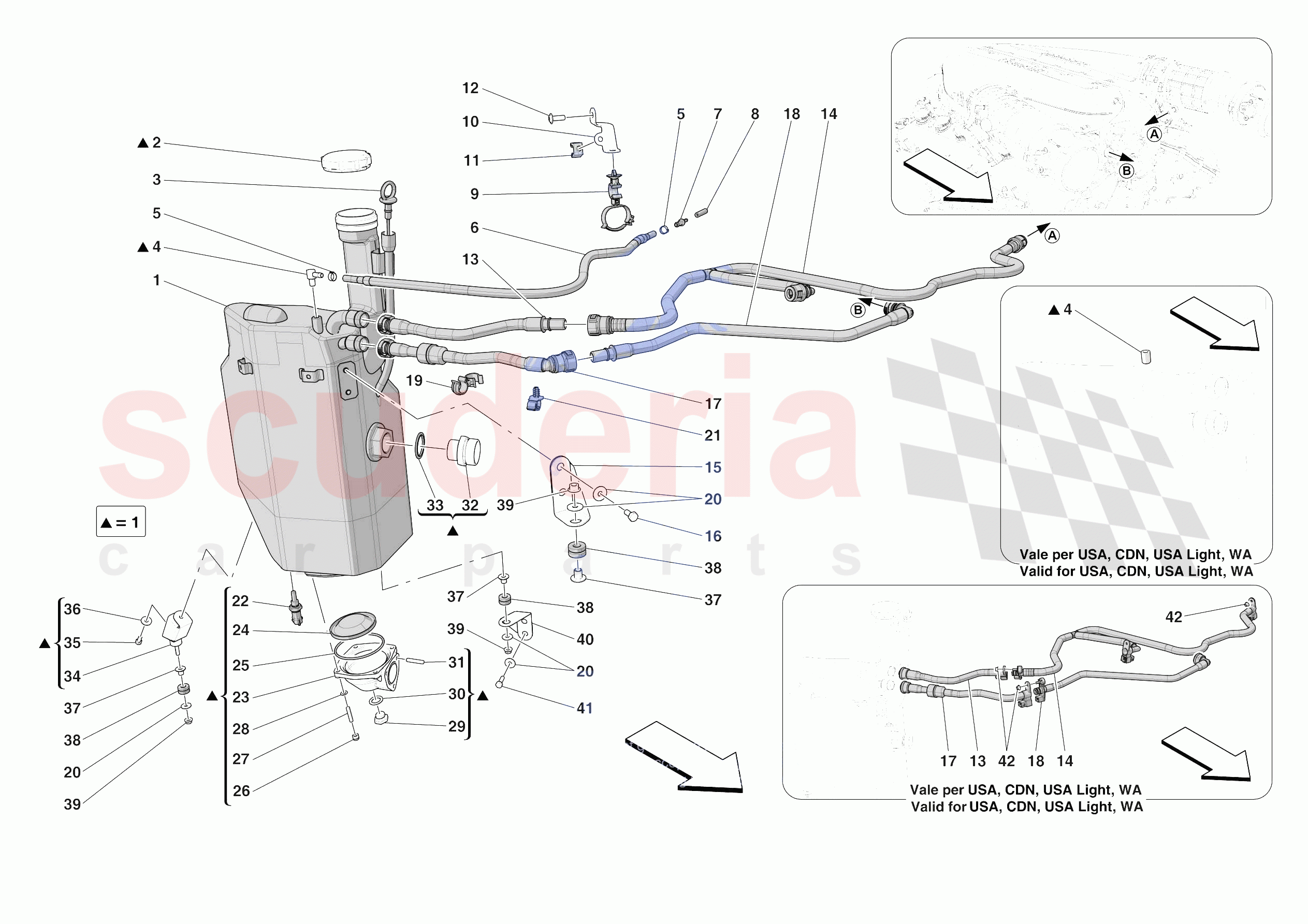 ENGINE OIL RADIATOR AND TANK of Ferrari Ferrari 812 Competizione A Europe RH