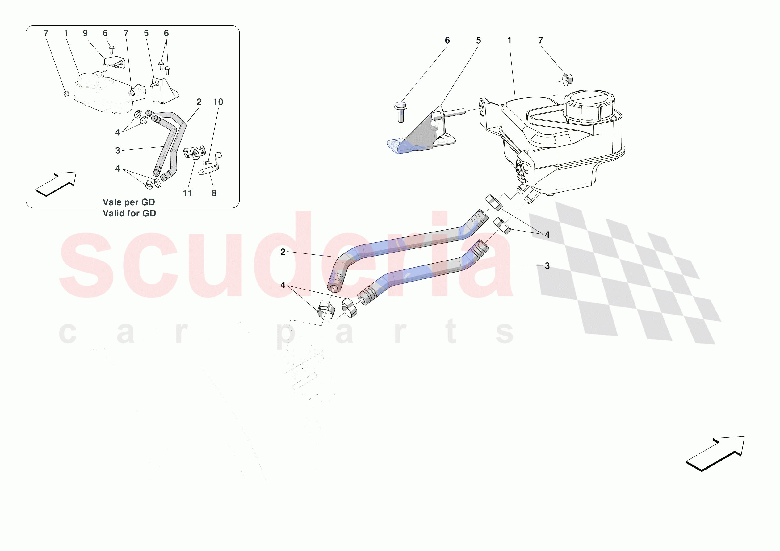 BRAKE MASTER CYLINDER RESERVOIR of Ferrari Ferrari 812 Competizione A Europe RH
