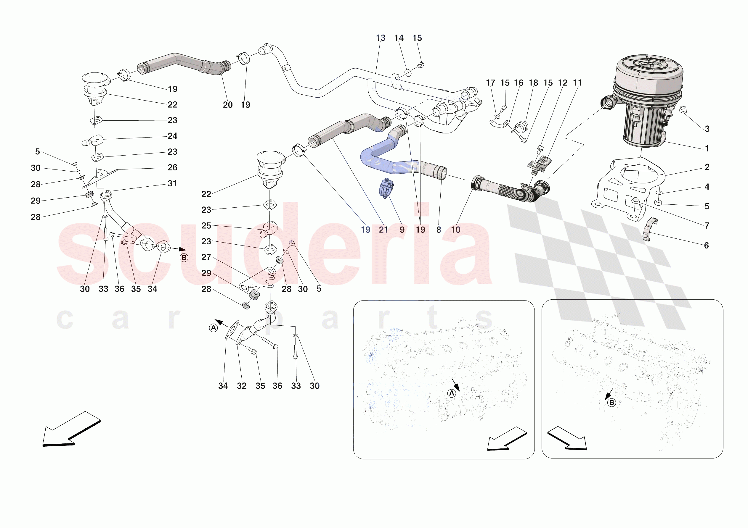 EMISSIONS CONTROL SYSTEM of Ferrari Ferrari 812 Competizione A USA