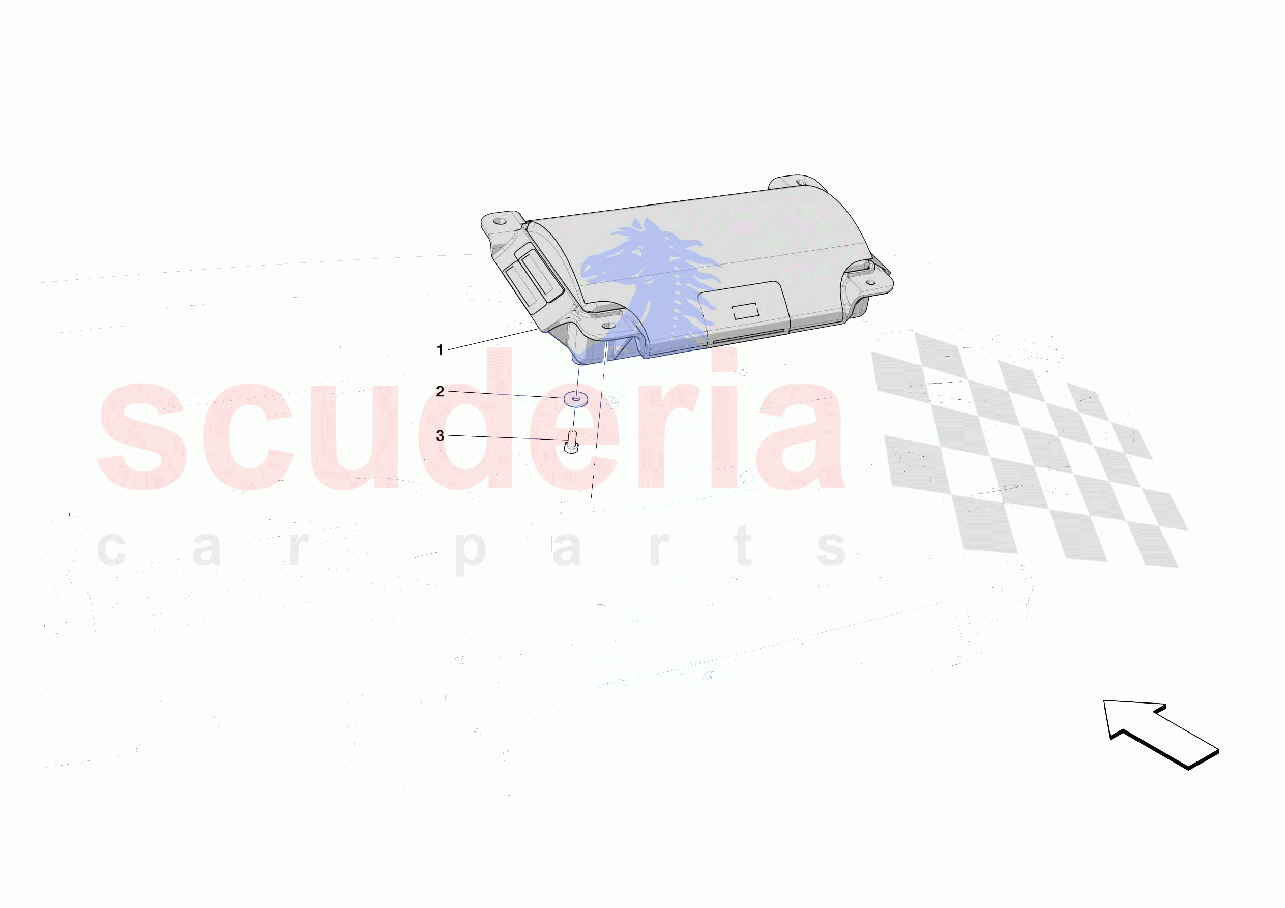 DASHBOARD - PASSENGER AIRBAG of Ferrari Ferrari 812 Competizione Europe RH